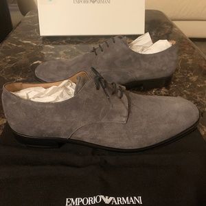 Emporia Armani Pietra gray suede oxford’s size 11
